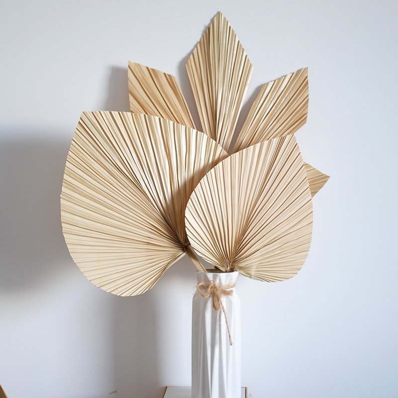 Wholesale Natural Dried Palm Leaves Decorations Heart-Shaped Palm Leaves For Bouquet Gift Wedding