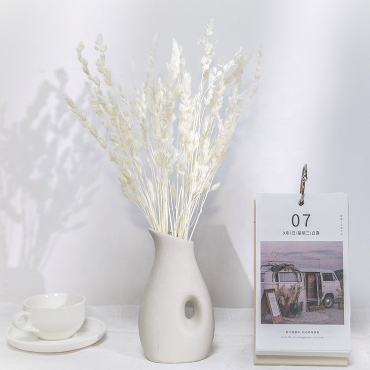 artificial plant elfin grass home decor dried flowers preserved decorating flowers white elfin grass