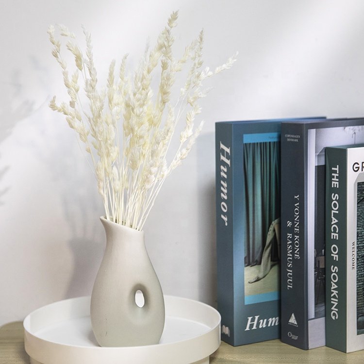 artificial plant elfin grass home decor dried flowers preserved decorating flowers white elfin grass