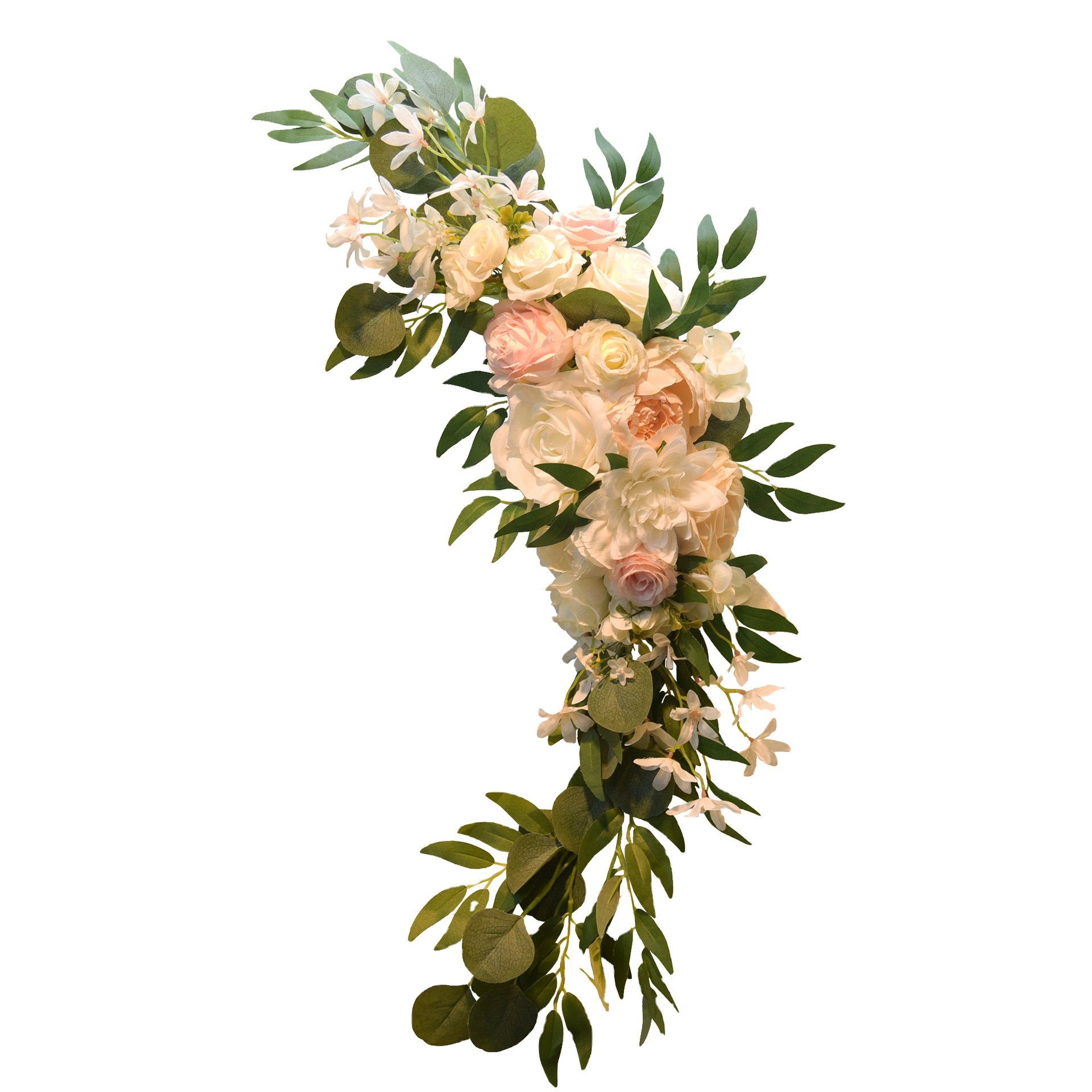 Wedding decoration simulation flower wedding arch simulation flower material green leaf wedding welcome sign decoration
