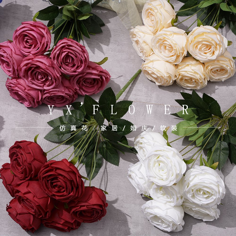 Seven imperial concubines rose wedding home set flowers silk flower wedding arch road guide flower arrangement