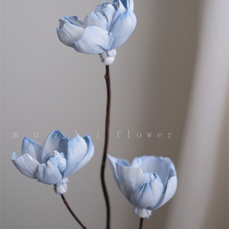 High Quality hand made Sola Flower bulk Peony Flower Single Piece dried flowers for Home/Wedding Wall Decoration
