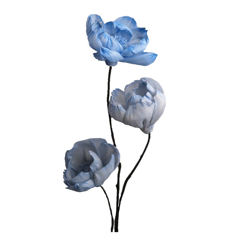 High Quality hand made Sola Flower bulk Peony Flower Single Piece dried flowers for Home/Wedding Wall Decoration