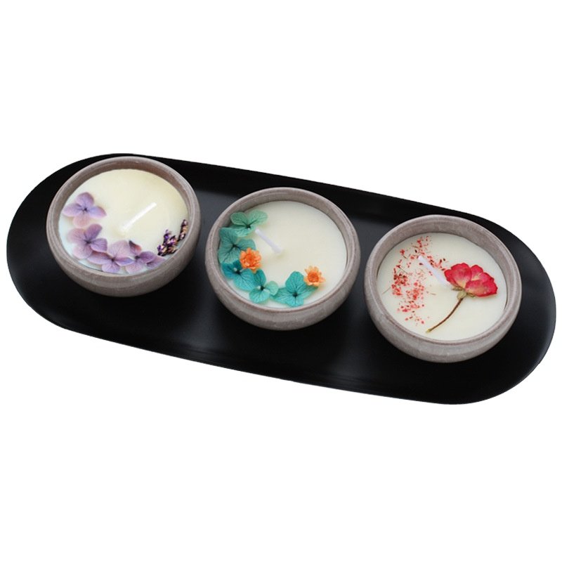 Customized Ceramic Cups Dried Flowers Aromatherapy Candles Forever Flowers Scented Gift Box Accompaniment Gift