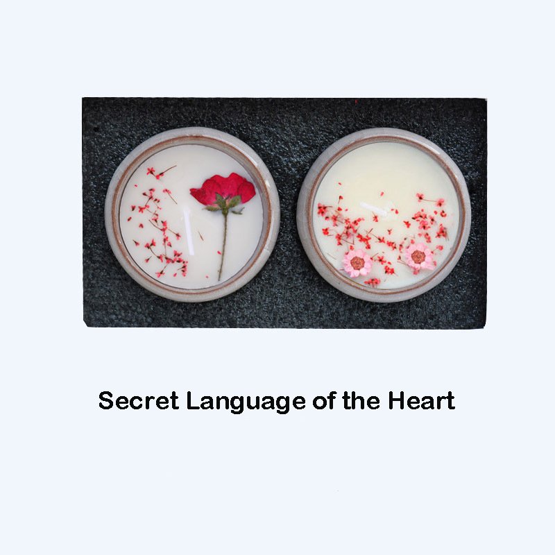 Customized Ceramic Cups Dried Flowers Aromatherapy Candles Forever Flowers Scented Gift Box Accompaniment Gift