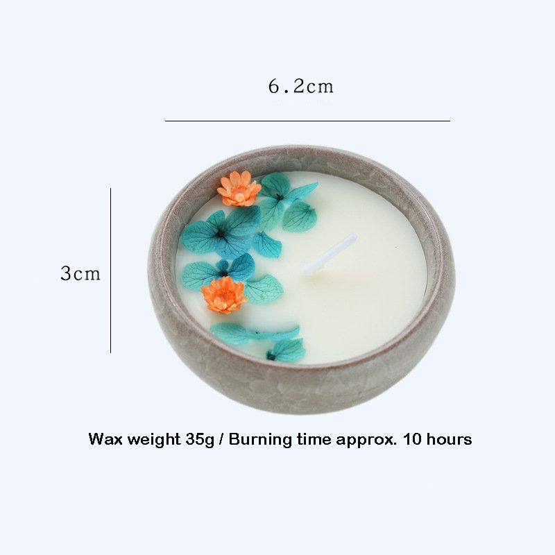 Customized Ceramic Cups Dried Flowers Aromatherapy Candles Forever Flowers Scented Gift Box Accompaniment Gift