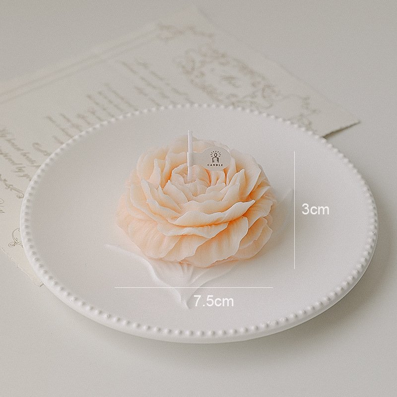 2024 AROMA HOME Valentine's Day Mother's Day Holiday Gift Peony Flower Shaped Romantic Home Decoration Fragrance Soy Wax Candle