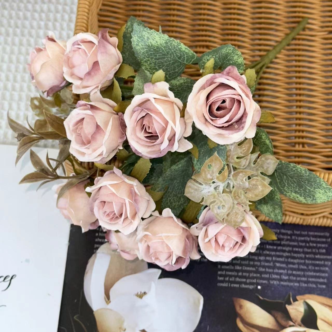 Dried Look Peonies Vintage Flower Decorations Modern Floral Displays