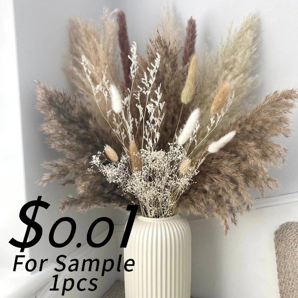 Hot Natural Boho Home Decor Wedding Centerpieces Guest Gifts Dry Plants Arrangements Dried Flowers Bouquet