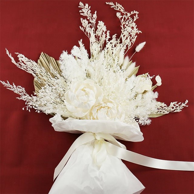 Wholesale natural dried flowers bouquet preserved flowers bunches arrangement for home wedding decoration