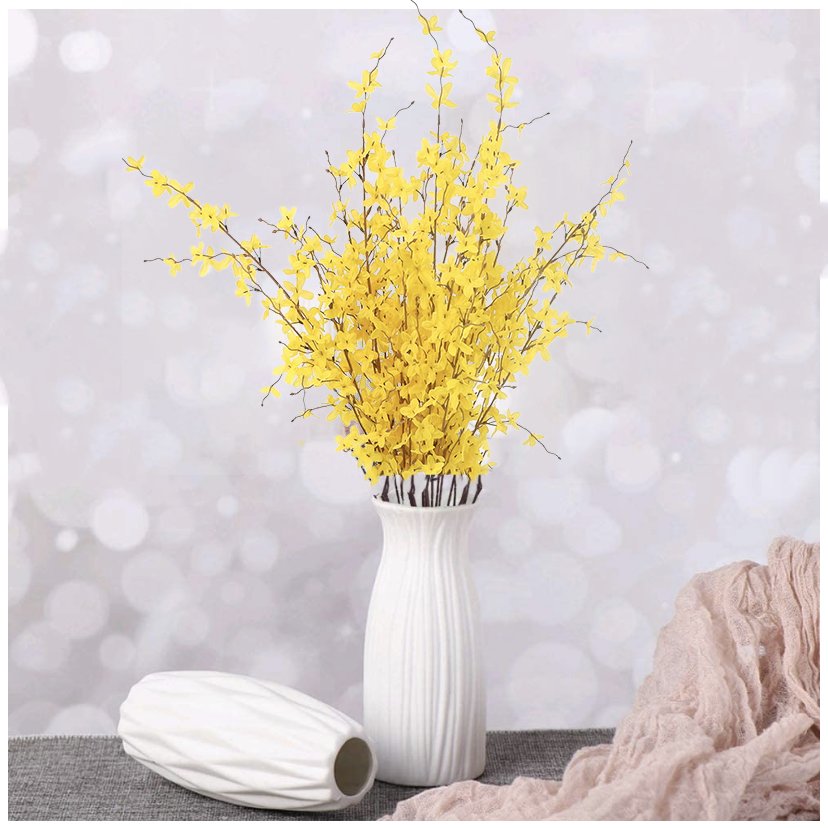 Winter jasmine simulation fake- flower home living room dining table TV cabinet decorative flower furnishings dried flowers