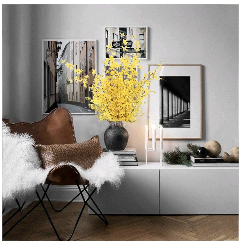 Winter jasmine simulation fake- flower home living room dining table TV cabinet decorative flower furnishings dried flowers