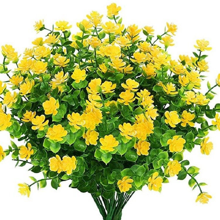 Artificial baby breath dried flower small rose plastic eucalyptus leaf water plant wholesale
