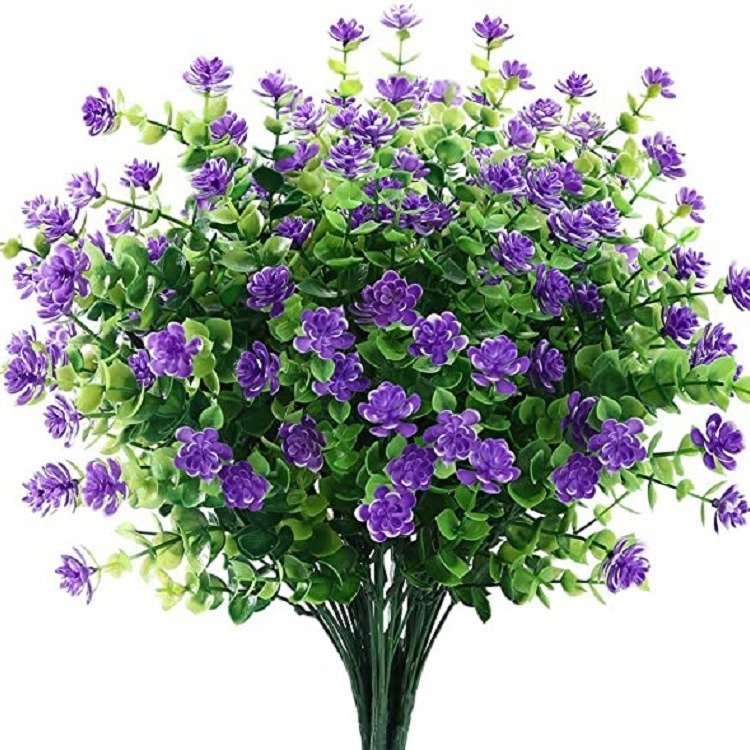 Artificial baby breath dried flower small rose plastic eucalyptus leaf water plant wholesale