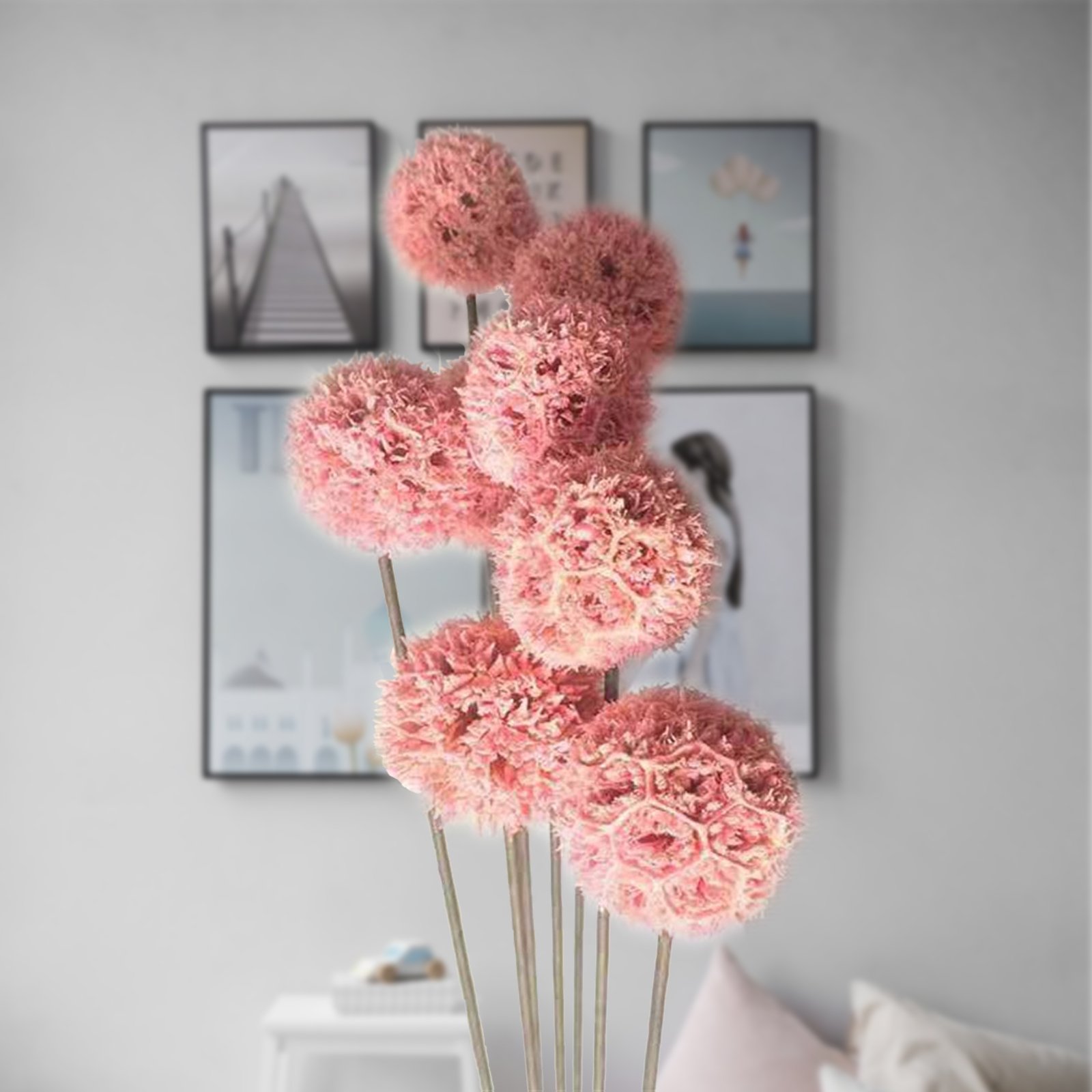 Hot Sale Natural Dried Craspedia Billy Balls Flowers Beautiful Sweetgum Fruit for Party Home Decor DIY Flower Arrangement
