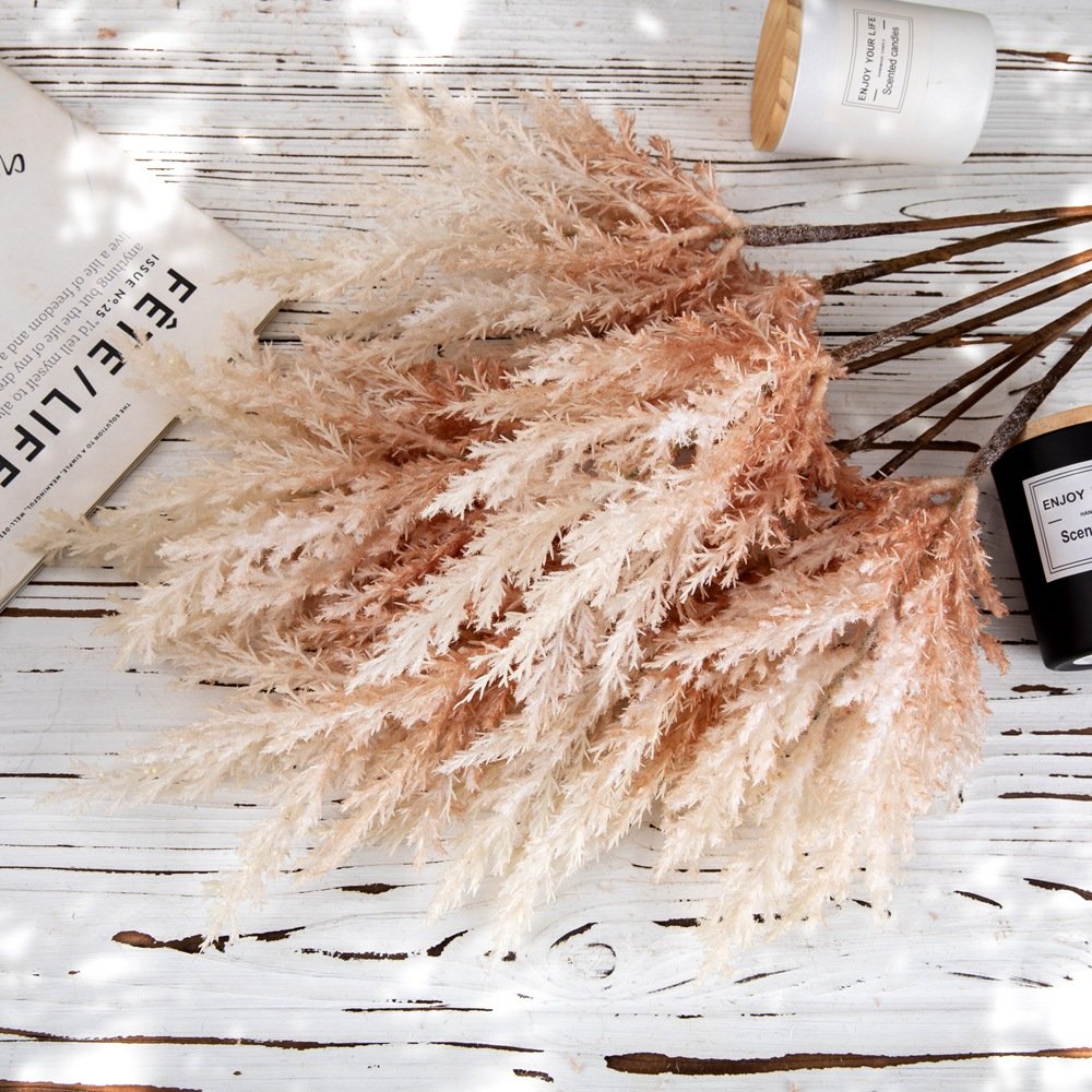 Natural Fluffy Beige Dry Pampas Grass Boho Wedding Decor Preserved Dried Pampas Grass