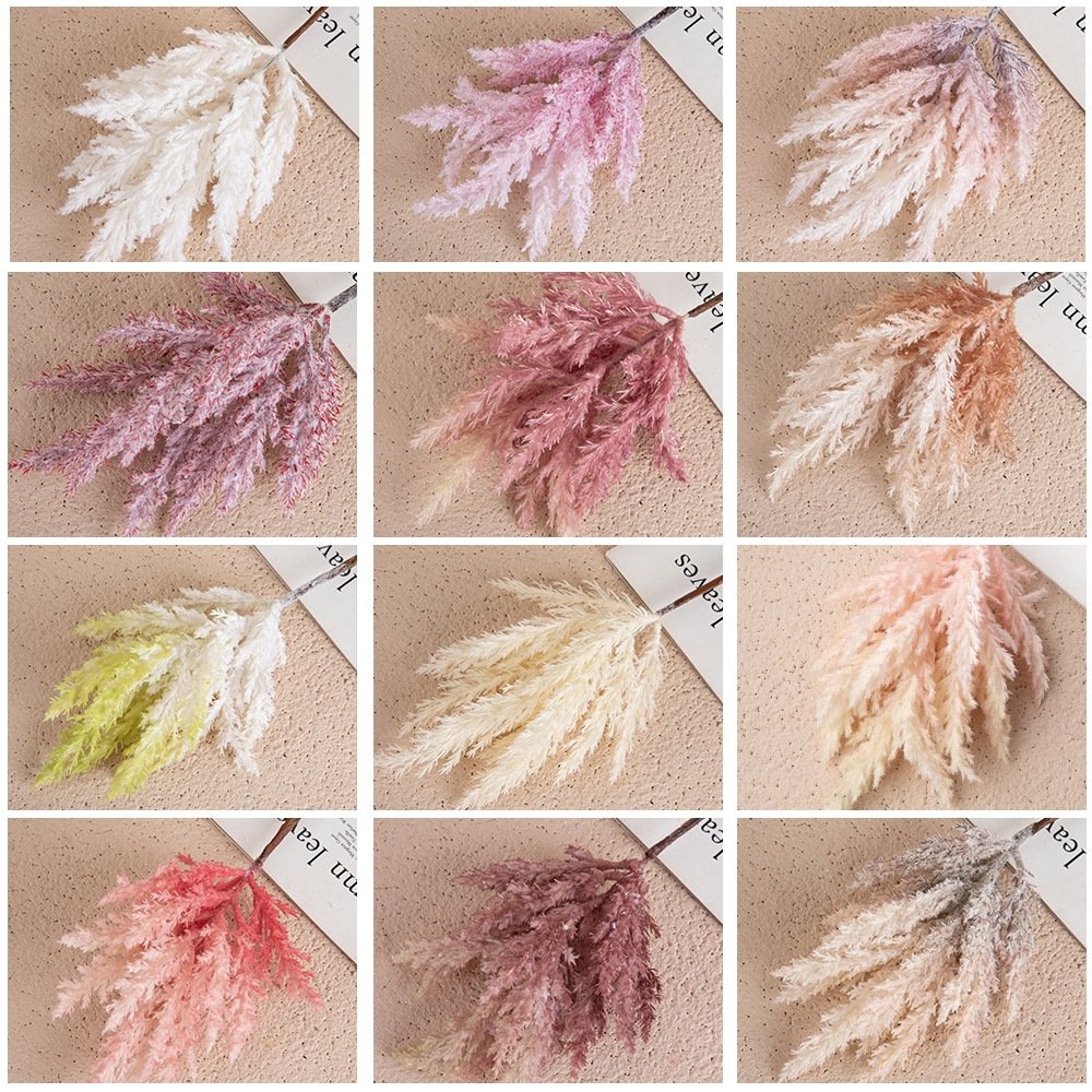 Natural Fluffy Beige Dry Pampas Grass Boho Wedding Decor Preserved Dried Pampas Grass