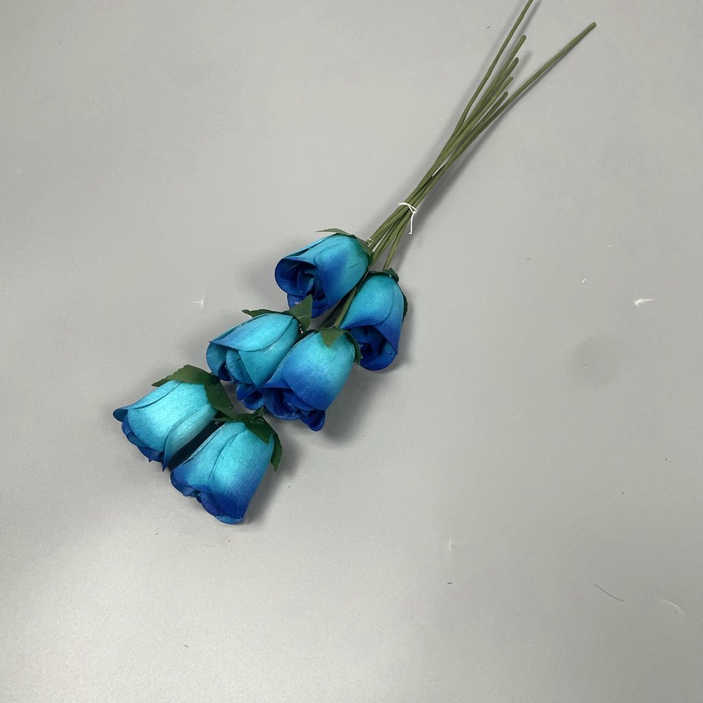 High Quality Hand Crafted Assorted Birch Half Open Wooden Rose Flower For Wedding Home Decoration