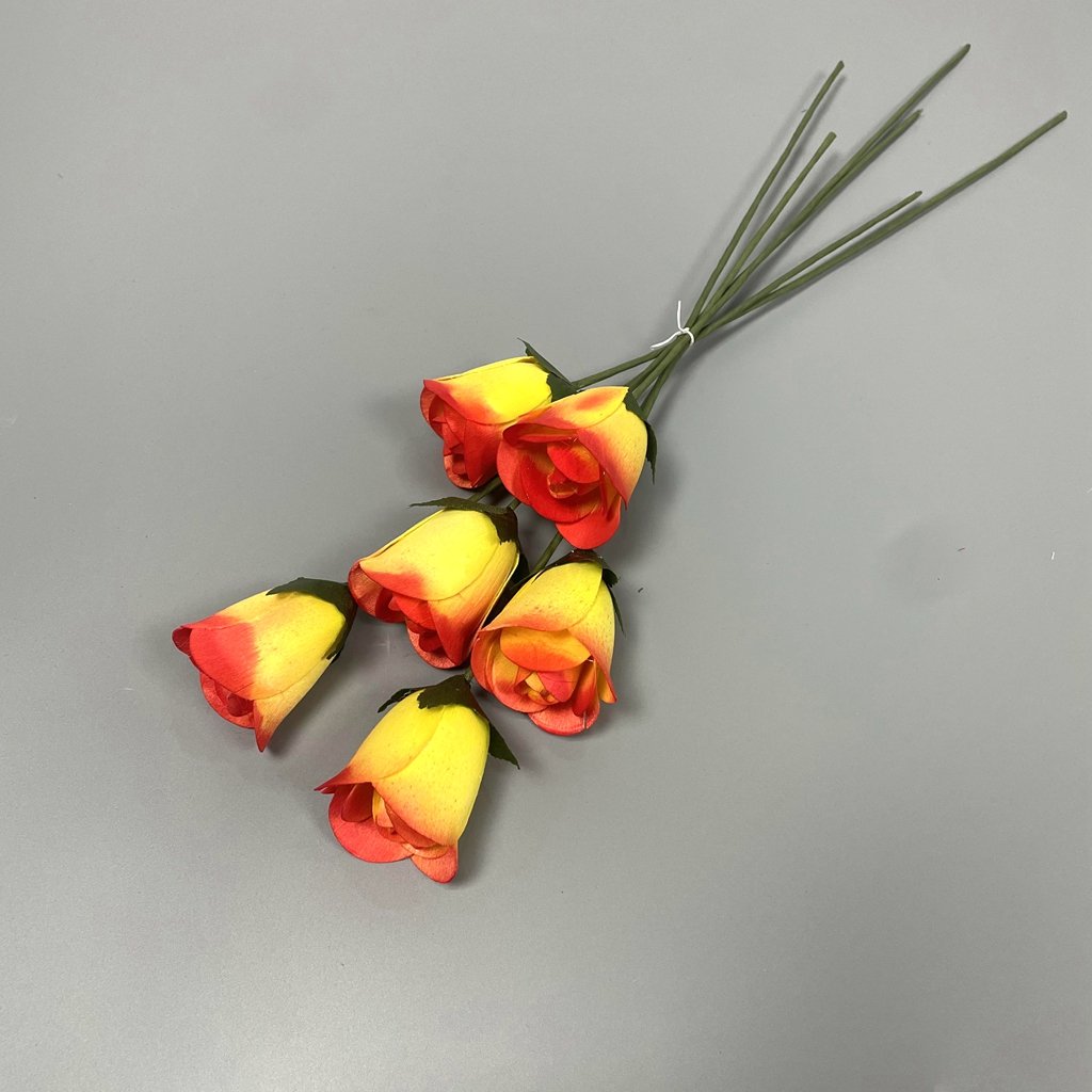 High Quality Hand Crafted Assorted Birch Half Open Wooden Rose Flower For Wedding Home Decoration