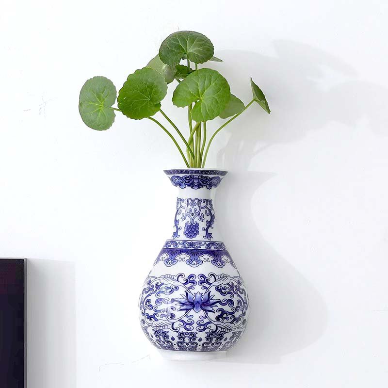 Wholesale Mini Ceramic Wall Mounted Hanging Flower Bud Vases for Indoor Plants Dried Flowers