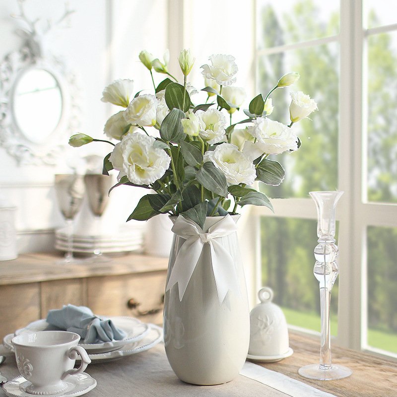 4 heads of artificial flowers high end silk flowers dried flowers home decoration bouquet decoration wedding