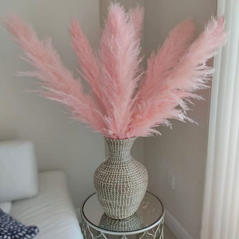 Factory Directly Fluffy Pampas Grass Wedding Decor Flower Artificial Pampas White Large Dried Pampas Grass