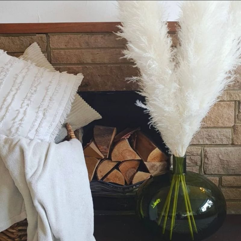 Factory Directly Fluffy Pampas Grass Wedding Decor Flower Artificial Pampas White Large Dried Pampas Grass
