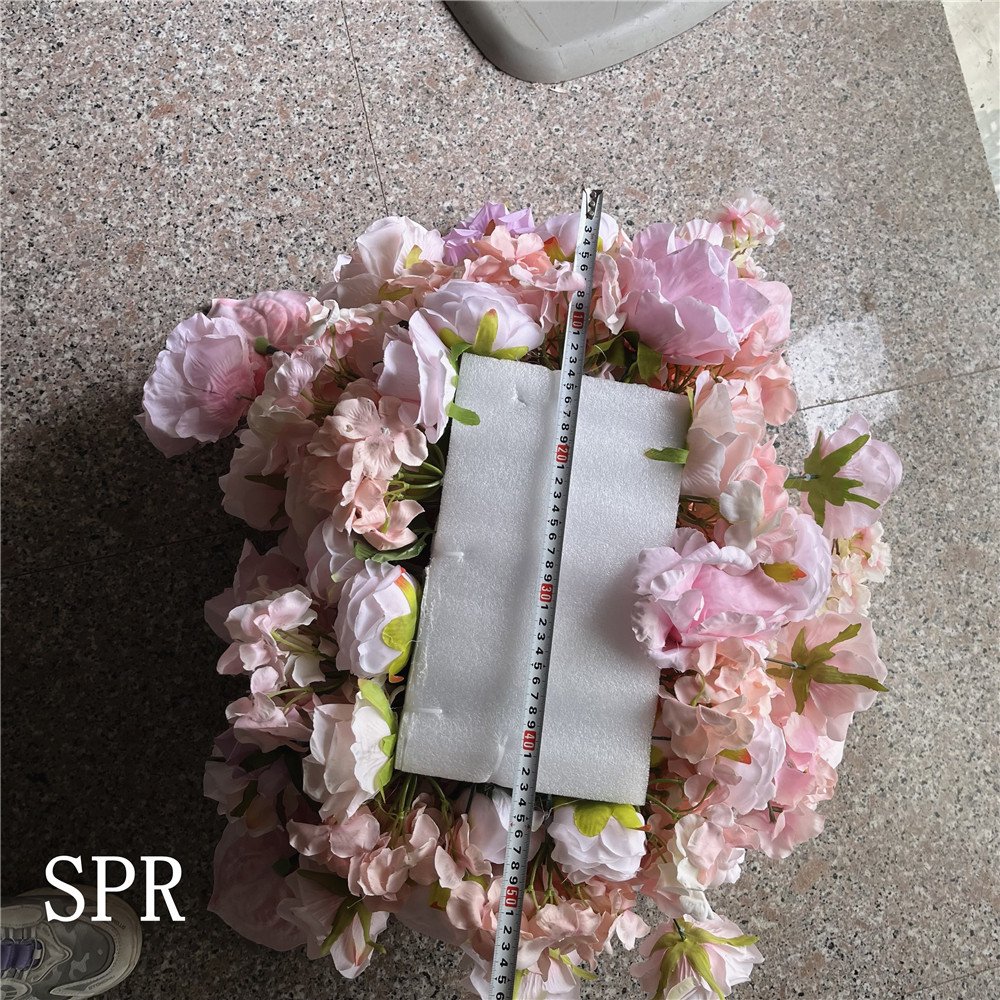 SPR Stage Decoration Flower Garden Backdrop Christmas Ceiling Frame Metal Heart Floral Arch Wedding Table Runner flower