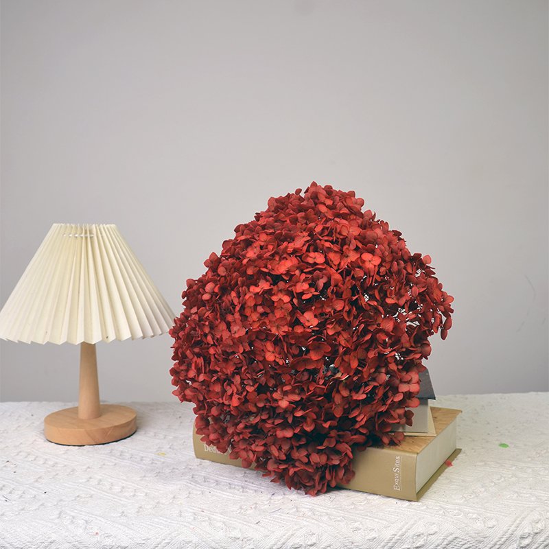 AX-16 Hot sale Hot Selling Dried Flower Anna Hydrangea single stem Eternal Flowers hydrangeas bush Preserved Flower Hydrangeas