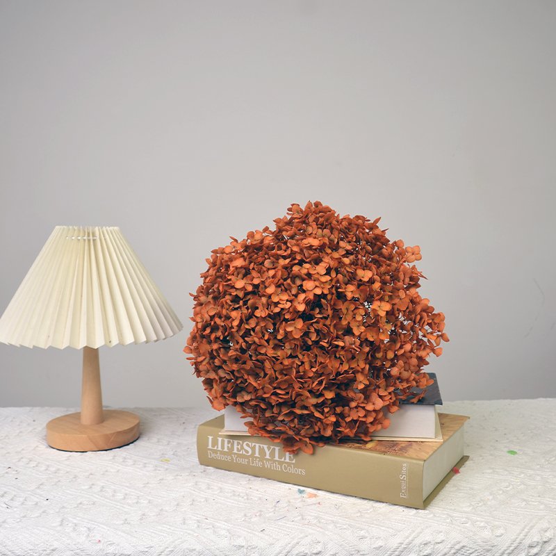 AX-16 Hot sale Hot Selling Dried Flower Anna Hydrangea single stem Eternal Flowers hydrangeas bush Preserved Flower Hydrangeas