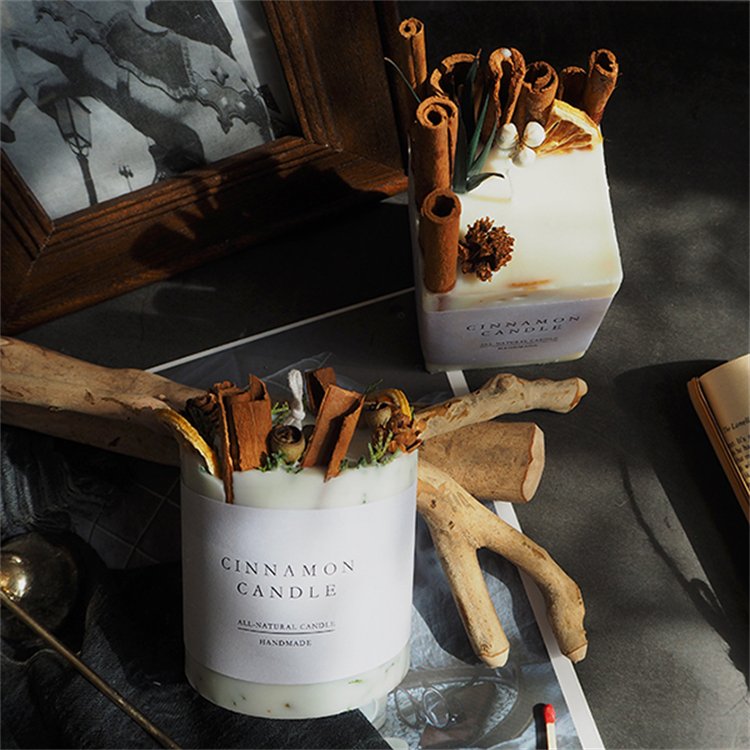 Wholesale Luxury Dried Flower Aromatherapy Fragrance Candle Soy Wax Scented Candle High Quality Custom