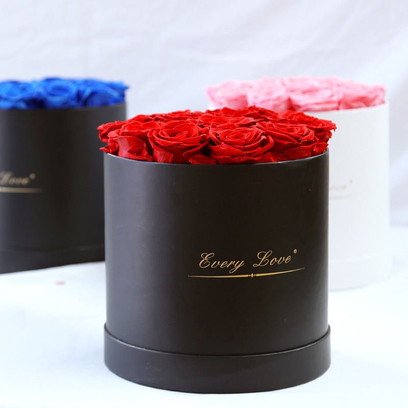 Yunnan Factory Wholesale Customized Logo Natural Beautiful Dried Rose Preserved Flower Long Life Fresh Eternas Ecuadorian Flower