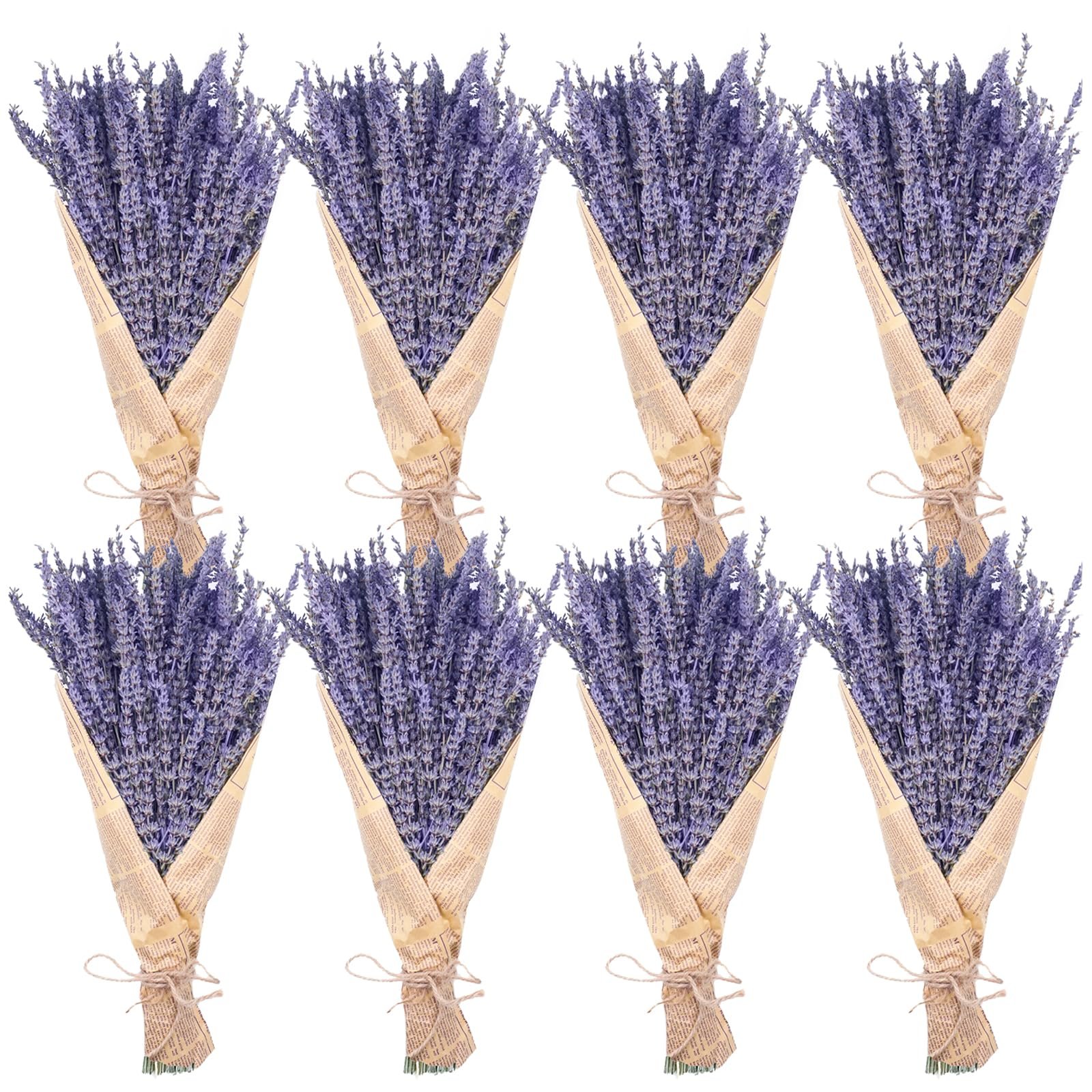 Dried Purple Lavender Flowers Bundle Dried Preserved Lavender Bouquet for Shower Wedding Home Vase Decor Crafts