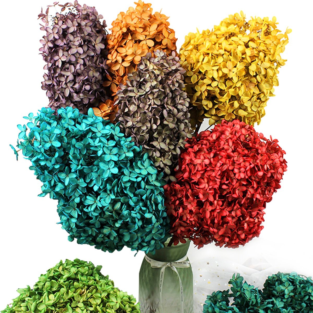 Wholesale Dry Hydrangea Dried Flowers Plants Preserved Pagoda Wood Hydrangea flowers