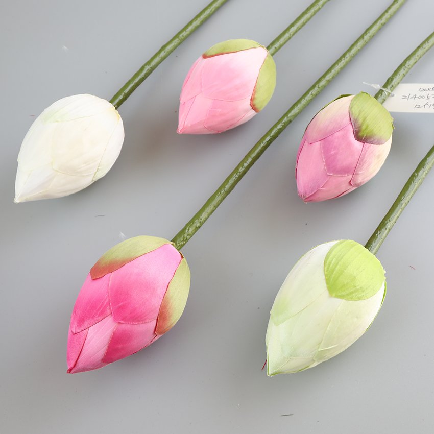 Cheap home Interior Decoration Bouquet Artificial Flower Lotus For Wedding