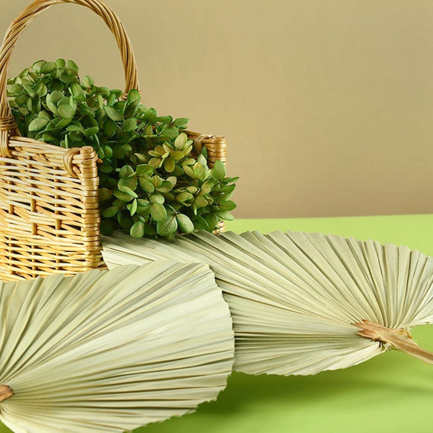 Natural Dried Real Palm Spears Flowers Arrangement Prune Palm Frond Leaves Palm Leaf Fan for Boho Wedding Home Decor