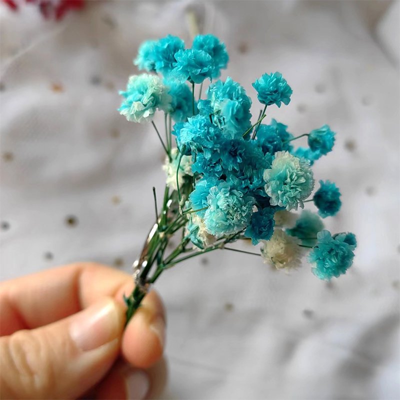 Home Decor DIY Scented Candle Dry Real Flowers Bouquet Table Centerpiece Preserved Rose Dried Flowers