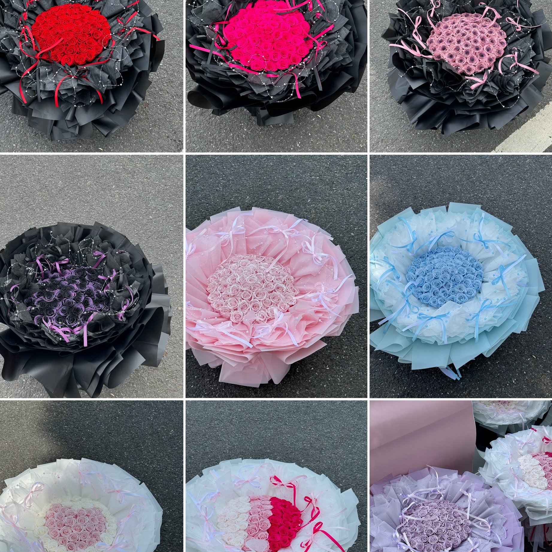 Valentines day gift dried forever immortal everlasting 52pcs Eternal rose preserved flower Bouquet