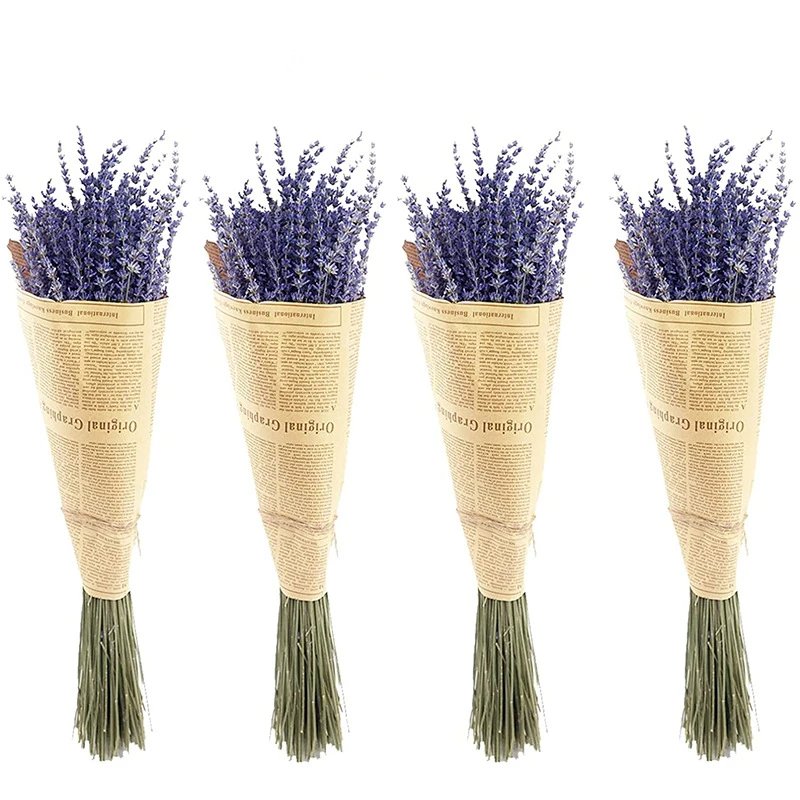 Dried Lavender Flowers Bunches for Wedding Decoration Home Fragrance Bridal Bouquet