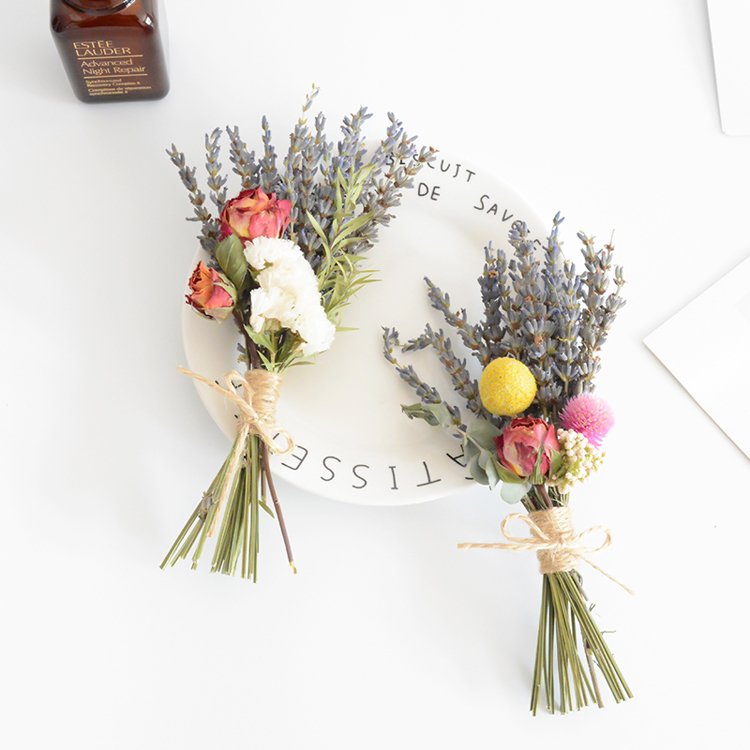 Sumflora High quality supply colorful flower for bridal bouquet dry flower mini bouquet