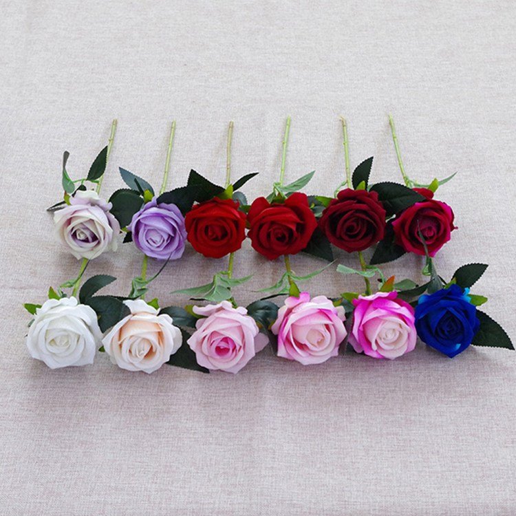 Highly simulated rose flower shop wedding professional dried rose flowers