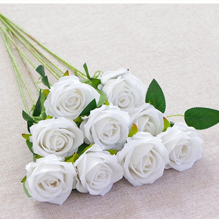 Highly simulated rose flower shop wedding professional dried rose flowers