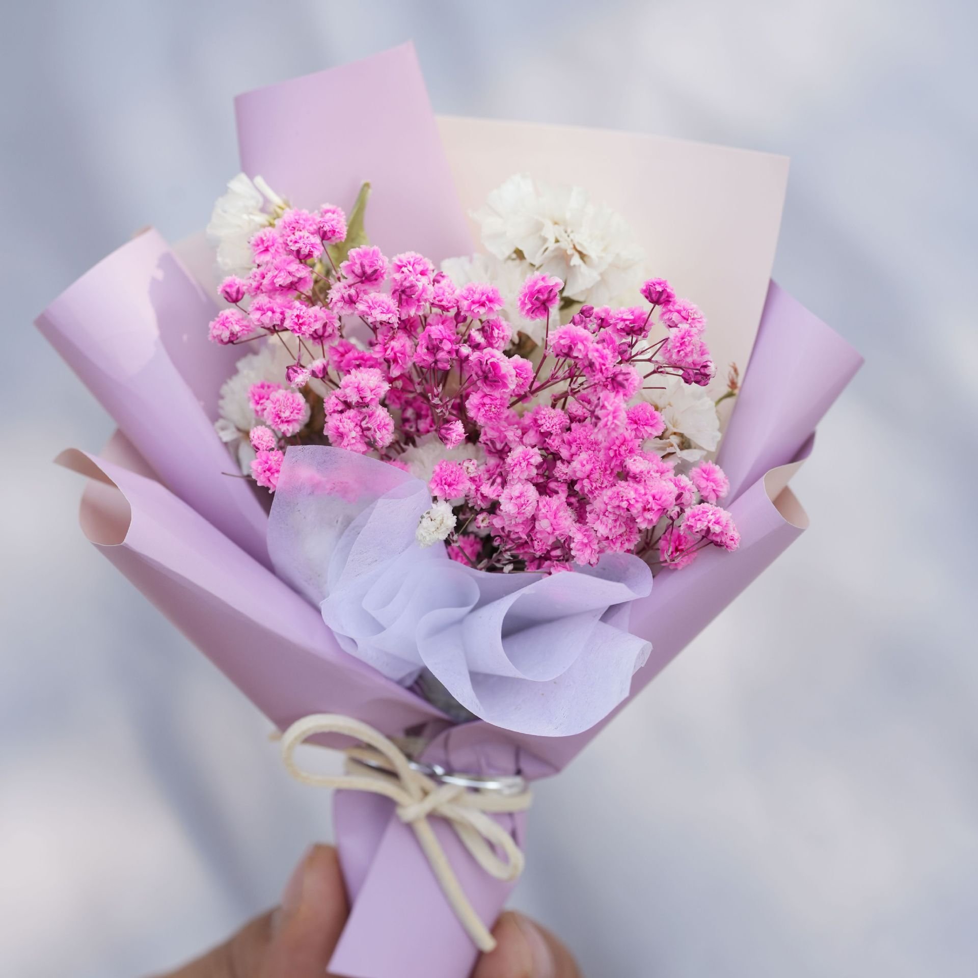 Factory Supply New Design Dry Flower Arrangement Valentines Bouquet Decor Naturally Dried Flowers Bouquet Flowers