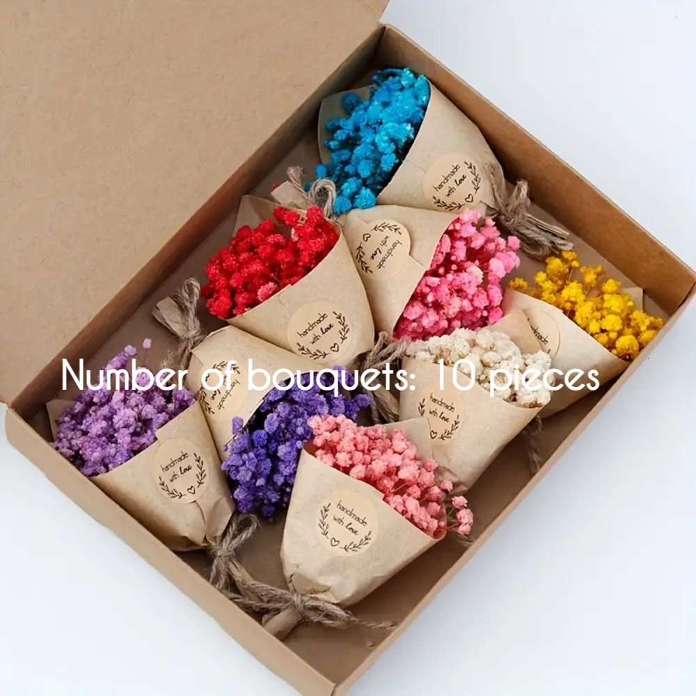 Dried flower excellent valentines gift decor small dried flower bouquet