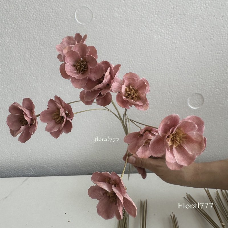 Natural Dried Windflower Preserved Handmade Flowers Simulation Narcissus Flowers Convallaria majalis Handmade Plumblossom