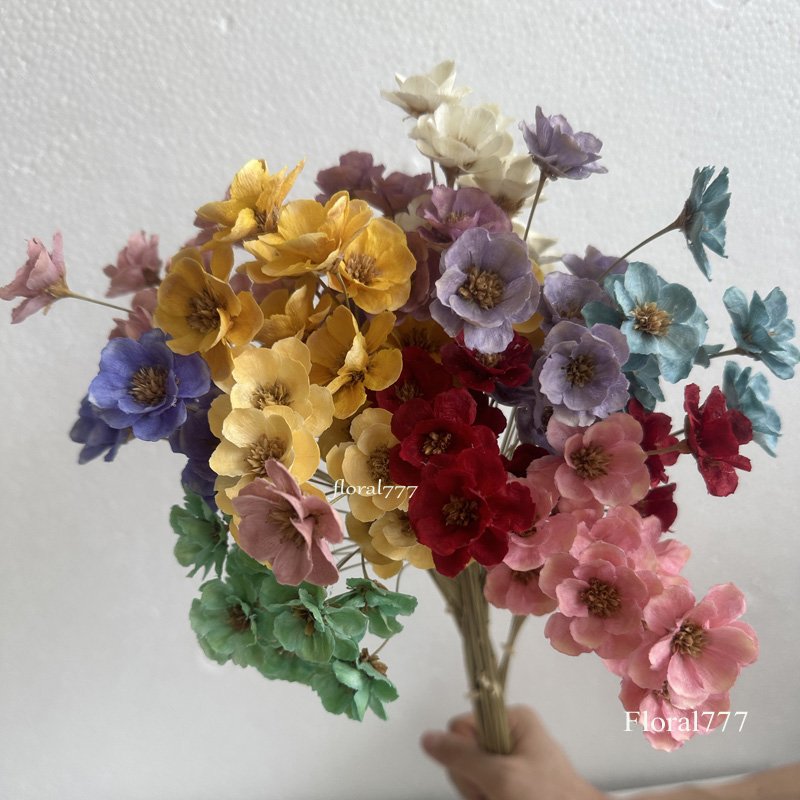 Natural Dried Windflower Preserved Handmade Flowers Simulation Narcissus Flowers Convallaria majalis Handmade Plumblossom