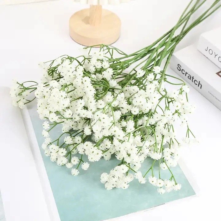Hotel meeting room using colorful baby breath home decorative bouquet preserved gypsophila flower dried artificial flowers