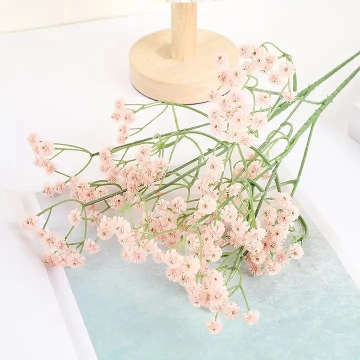 Hotel meeting room using colorful baby breath home decorative bouquet preserved gypsophila flower dried artificial flowers