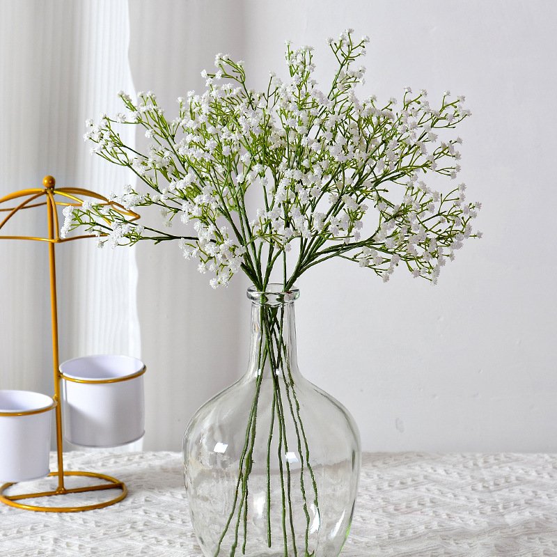 Factory Supply Plastic Dried Baby Breath Flower Faux Babys Breath Flowers Baby Breath for Christmas Halloween New Year