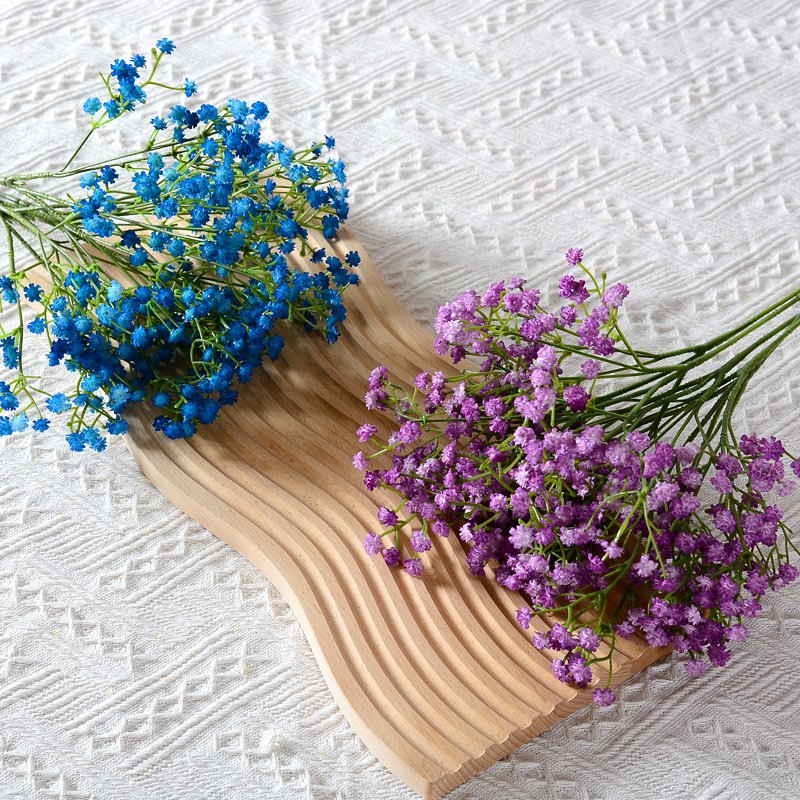 Factory Supply Plastic Dried Baby Breath Flower Faux Babys Breath Flowers Baby Breath for Christmas Halloween New Year